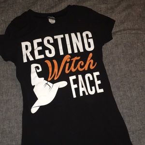 Resting witch Face - Halloween top